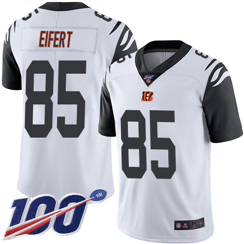 Cincinnati Bengals Limited White Men Tyler Eifert Jersey NFL Footballl #85 100th Season Rush Vapor Untouchable